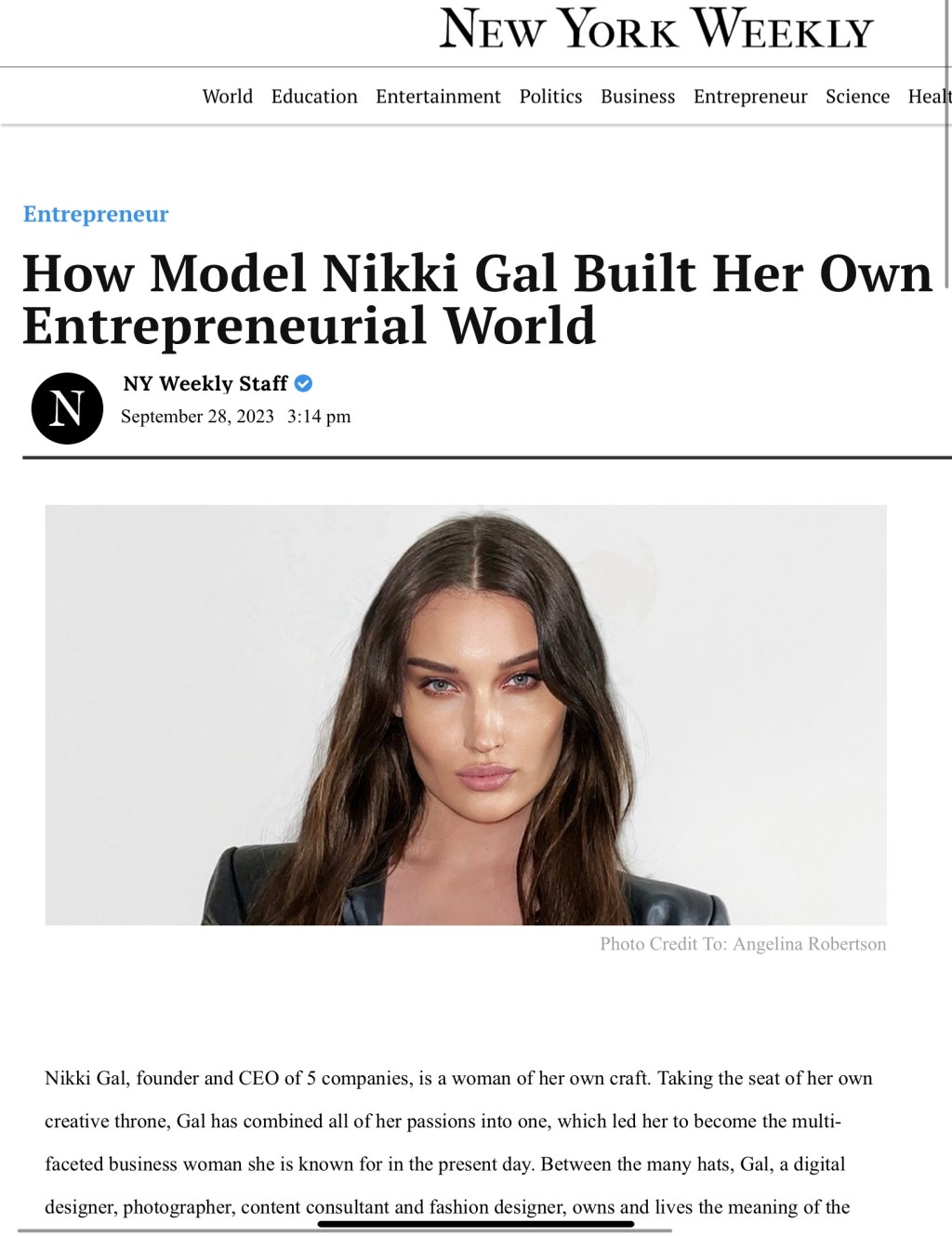 Nikki Gal | New York&nbsp;Weekly